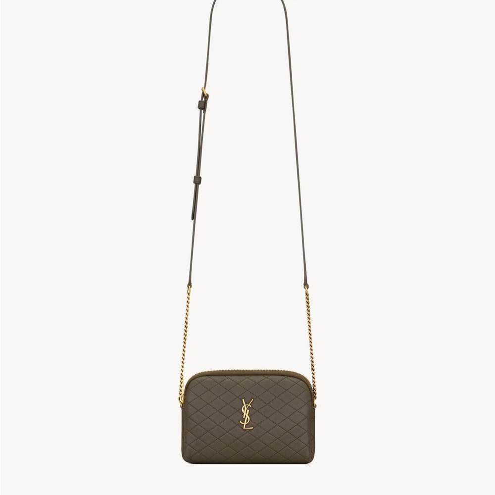 Yves Saint Laurent Olive Quilted Crossbody Bag and Wallet
NWT